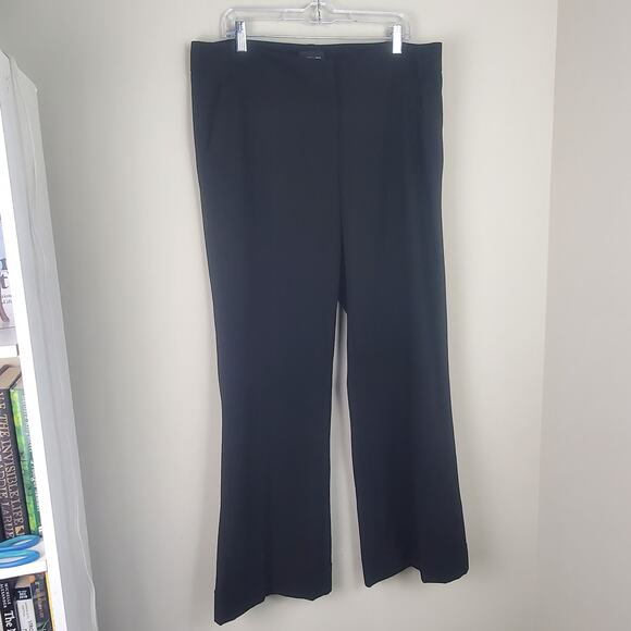 FOCUS 2000 Black Wide Legged Trouser Pants | Size 16 - Picture 3 of 10